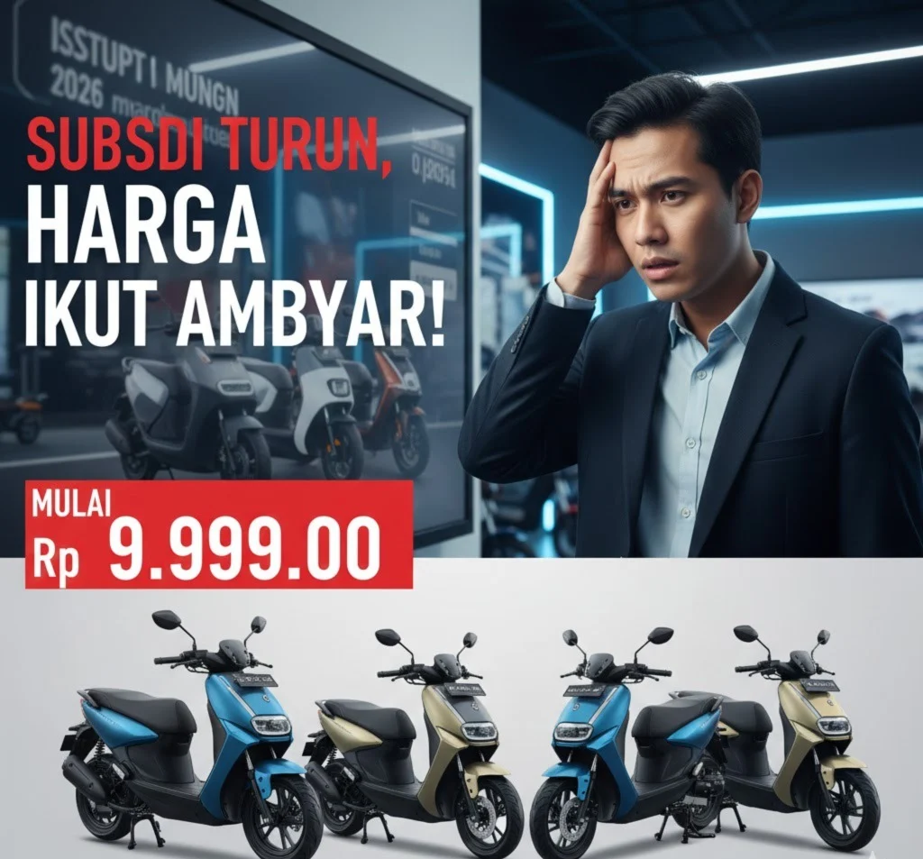 Subsidi Motor Listrik Tertunda, Harga Motor Listrik Turun Drastis Tarik Konsumen